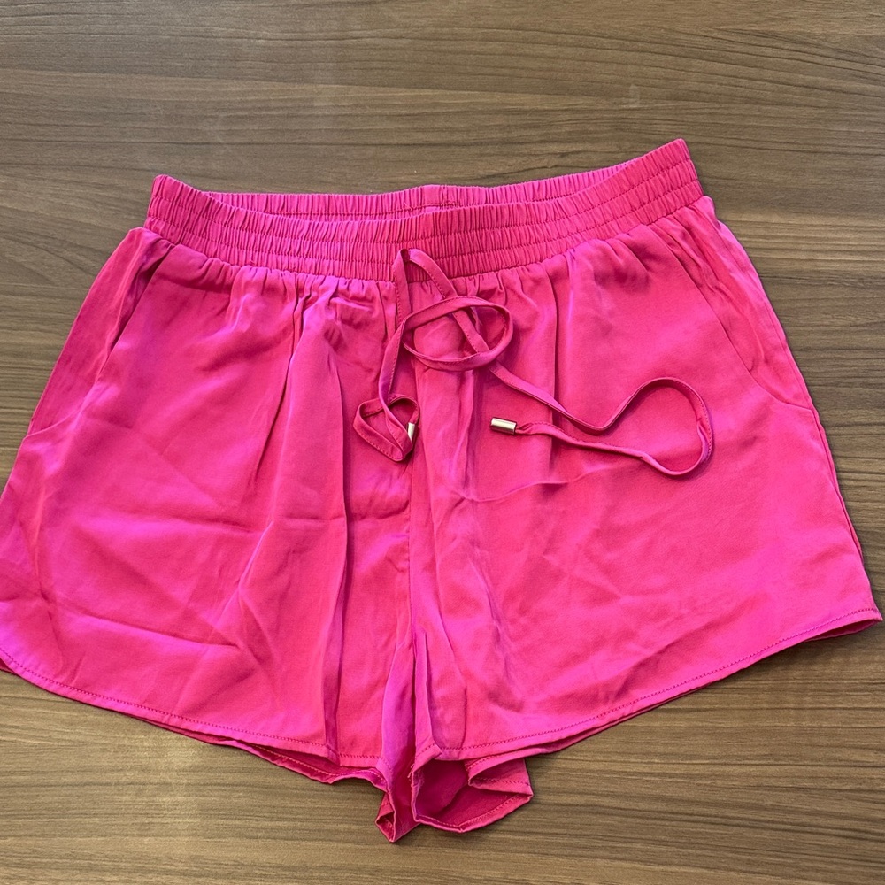 Vibrant Pink Athletic Shorts for Women
